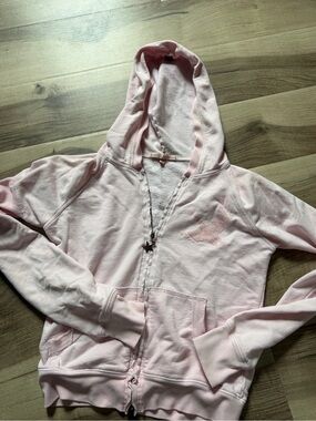 People's Liberation Light Pink Zip-Up Hoodie